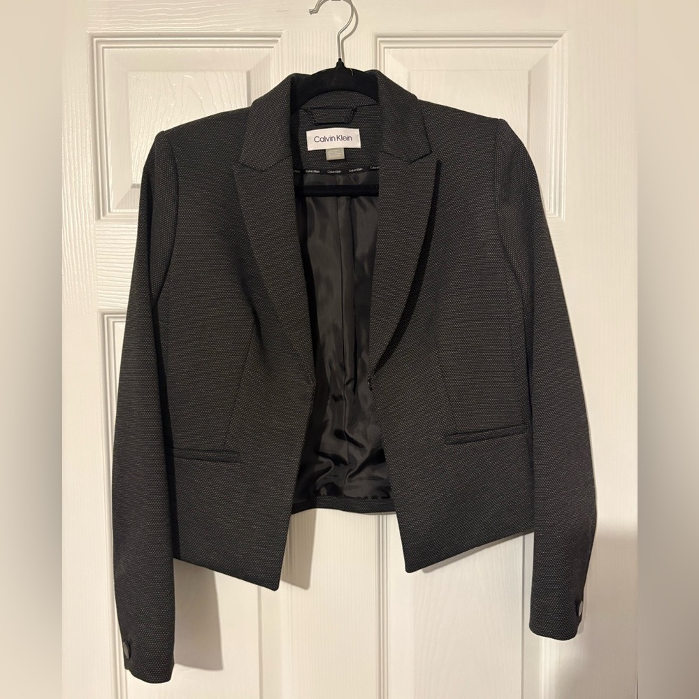 Calvin Klein Women's Charcoal Blazer